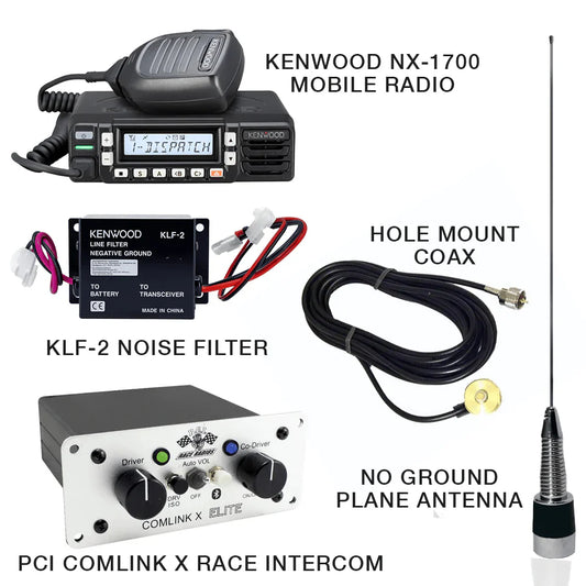 Comlink X and Kenwood NX-1700 Race Package DSP & Bluetooth